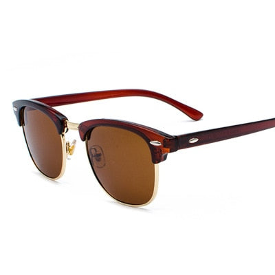 Men's Semi-Rimless Sunglasses